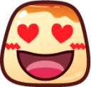 heart eyes (pudding) emoji