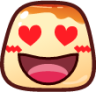 heart eyes (pudding) emoji