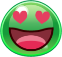 heart eyes (slime) emoji