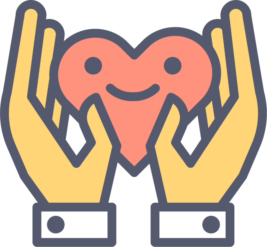 heart hand icon