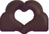 heart hands dark emoji