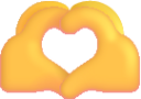 heart hands default emoji