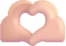 heart hands light emoji
