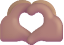 heart hands medium emoji