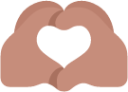 heart hands medium emoji