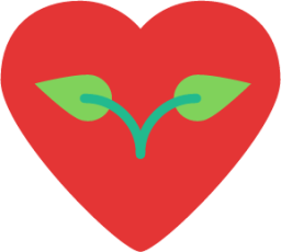 heart leafs icon