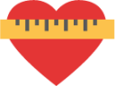 heart measure icon