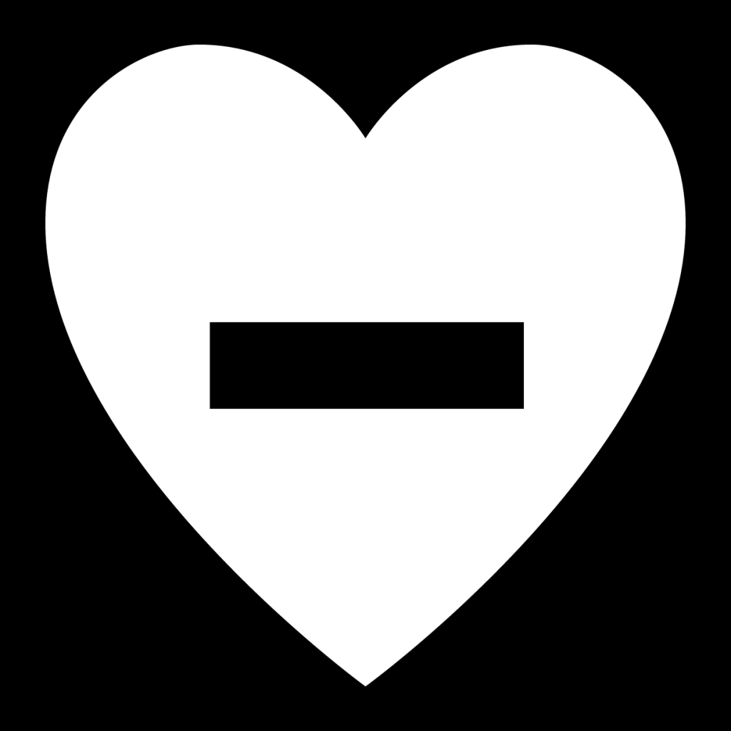 heart minus icon