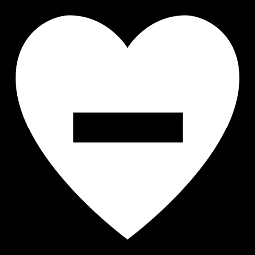 heart minus icon