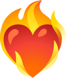 heart on fire emoji