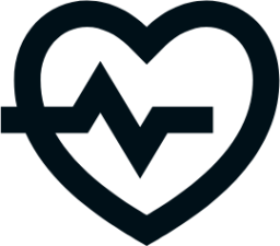 heart pulse line icon
