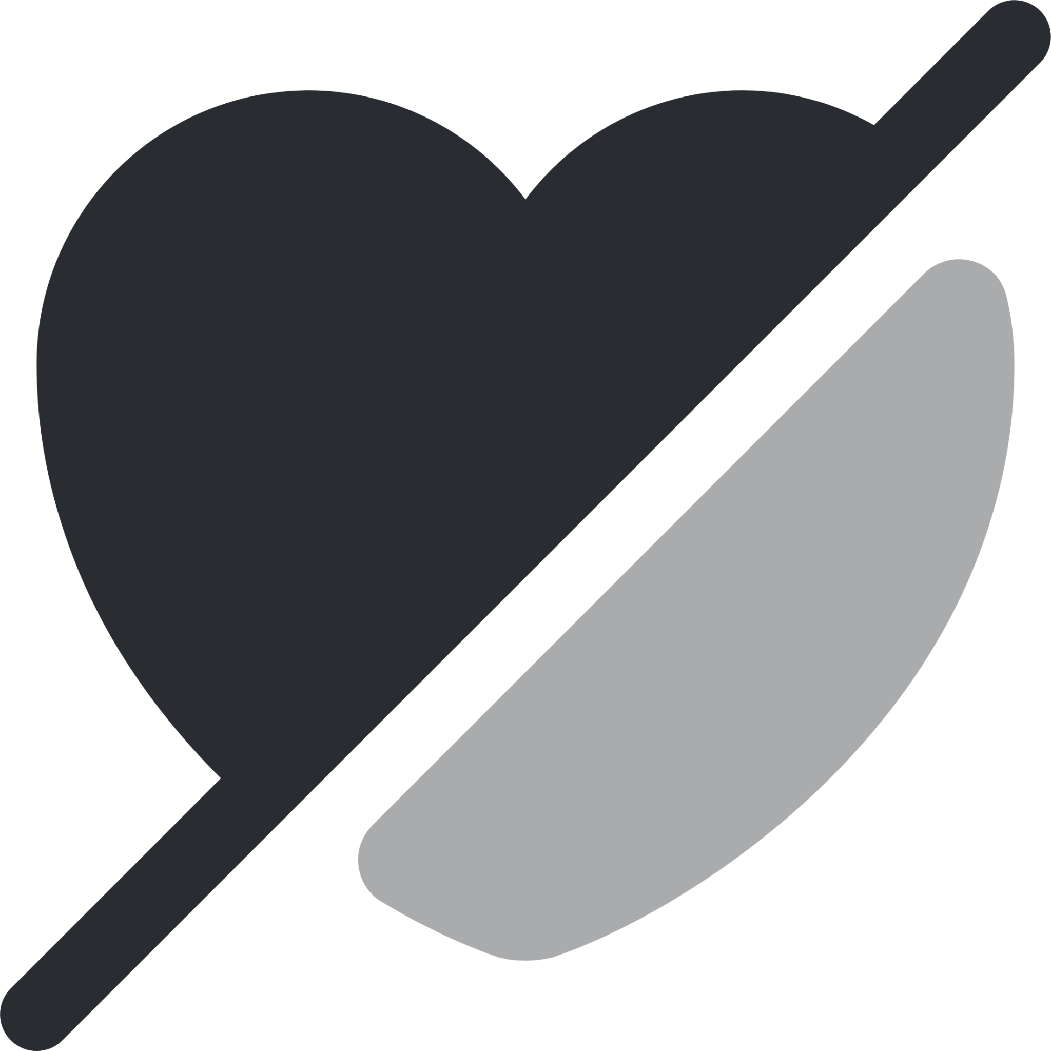 heart slash icon
