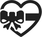 heart with ribbon emoji