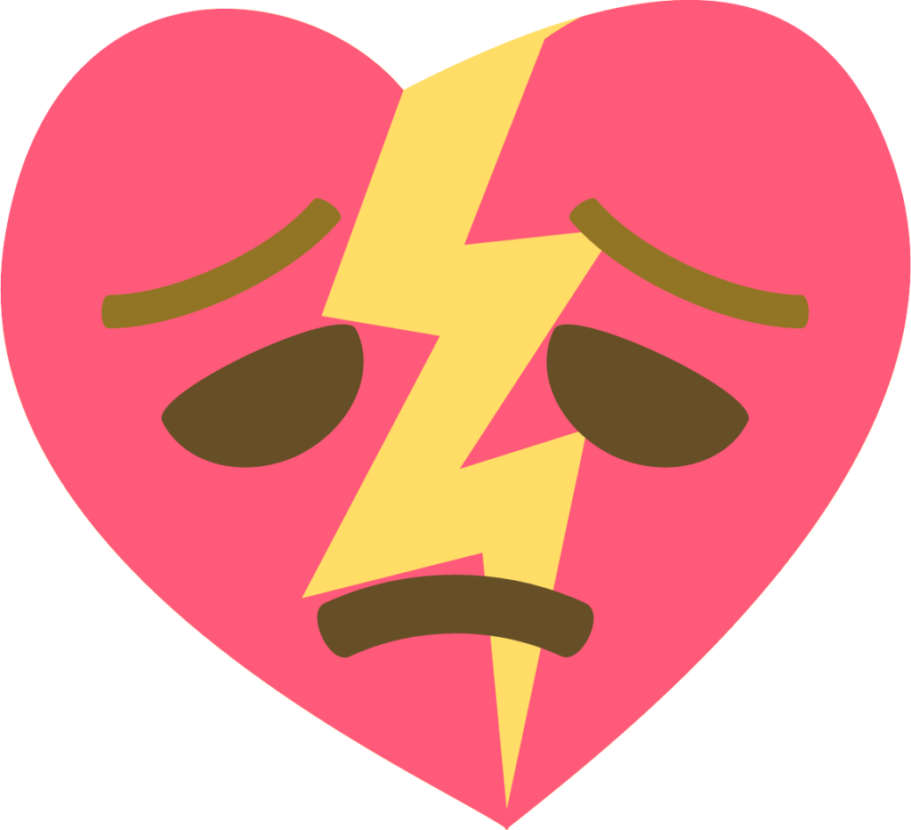 heartbroken face emoji