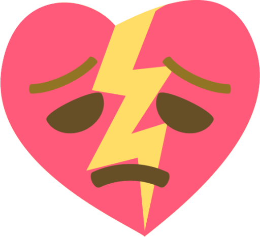 heartbroken face emoji