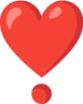 heavy heart exclamation emoji