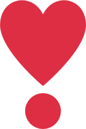 heavy heart exclamation mark ornament emoji