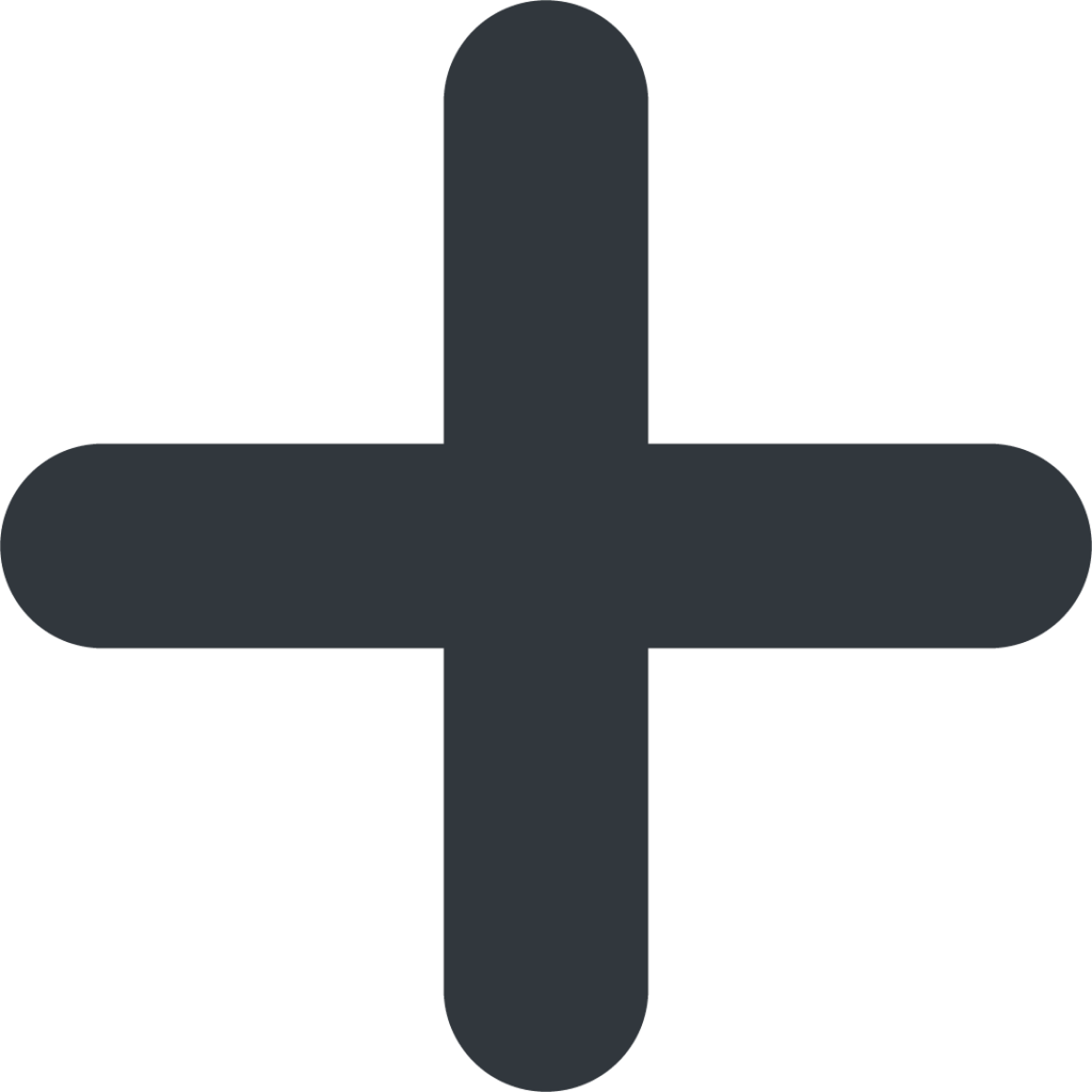 Black Plus Sign Icon