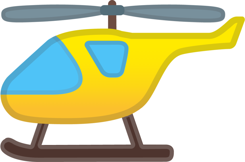 helicopter emoji
