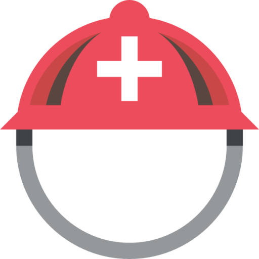 helmet with white cross emoji