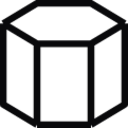 hexagonal prism icon
