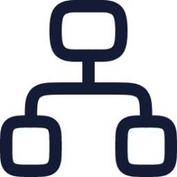 hierarchy square icon