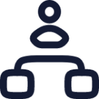 hierarchy square icon