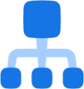 hierarchy vertical square 1 icon