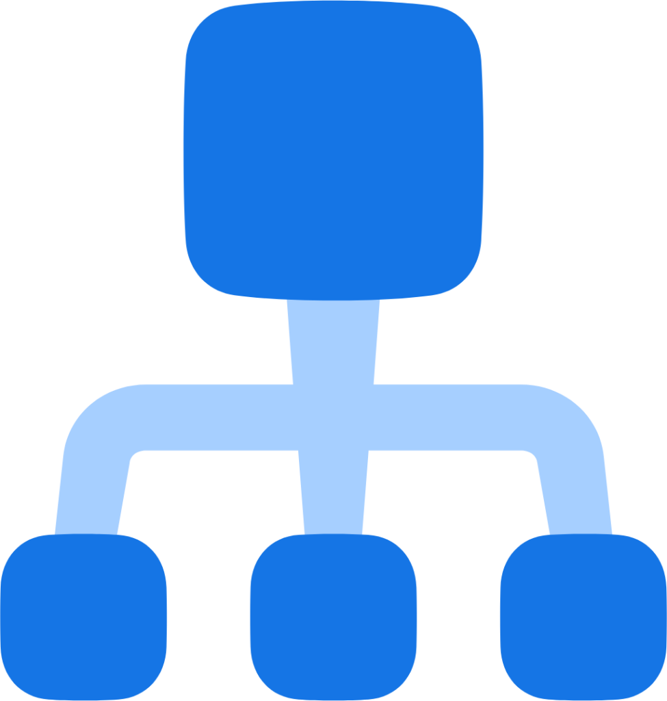hierarchy vertical square 1 icon
