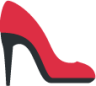 high-heeled shoe emoji