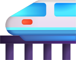 high speed train emoji