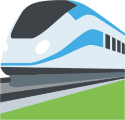 high-speed train emoji
