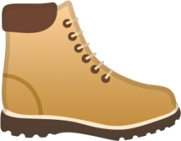 hiking boot emoji