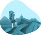 Hiking illustration