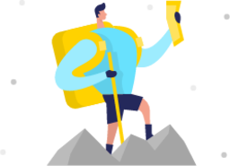 Hiking illustration