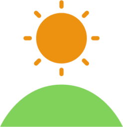 hill sun icon
