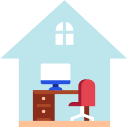 home office work illustration
