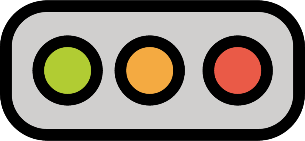 horizontal traffic light emoji