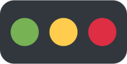 horizontal traffic light emoji