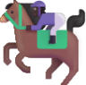 horse racing dark emoji