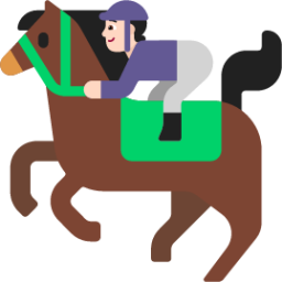 horse racing light emoji
