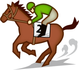 horse racing (plain) emoji
