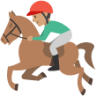 horse racing tone 3 emoji