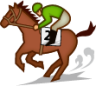 horse racing (yellow) emoji