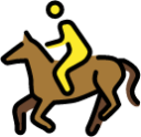 horse riding emoji