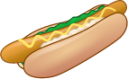 hotdog with mustard emoji