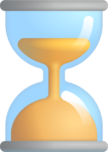 hourglass done emoji