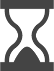 hourglass end icon
