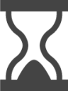 hourglass end icon