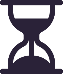 hourglass split icon